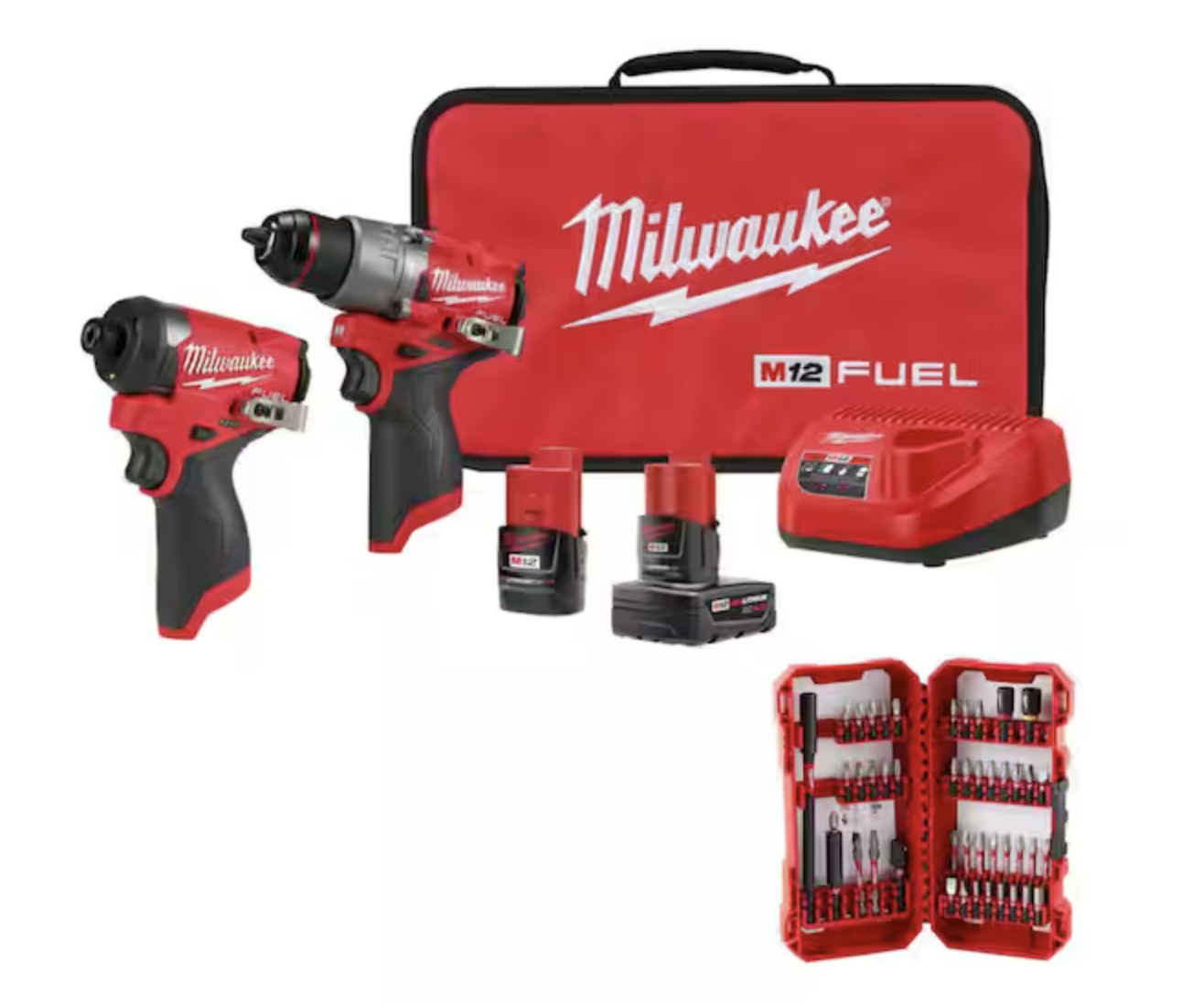 Milwaukee M12 Fuel Drill & Impact Driver Combo - 22% Off